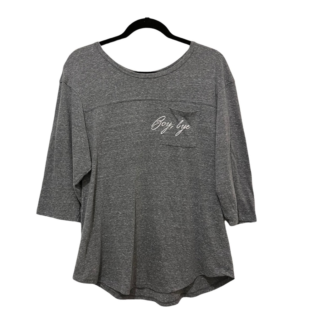 Fifth Sun Boy, Bye Pocket Graphic Tee T Shirt Gray Juniors Size 2X